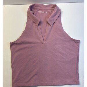 Abercrombie & Fitch‎ Lavender Purple Tank Top with Collar (medium)